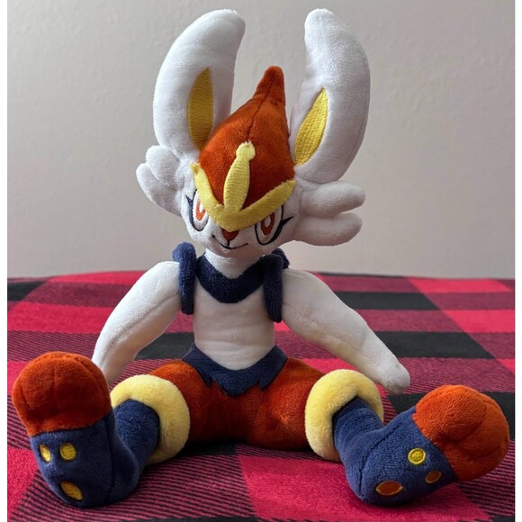 San-ei All Star Collection Cinderace Sitting Pokemon Plush 10.5" Japan Import - Picture 1 of 9